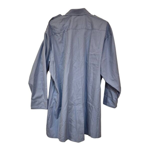 Elbeco Men's Paragon Plus Long Sleeve Shirt, Blue, poly/cotton - P878 NEW - Picture 7 of 13